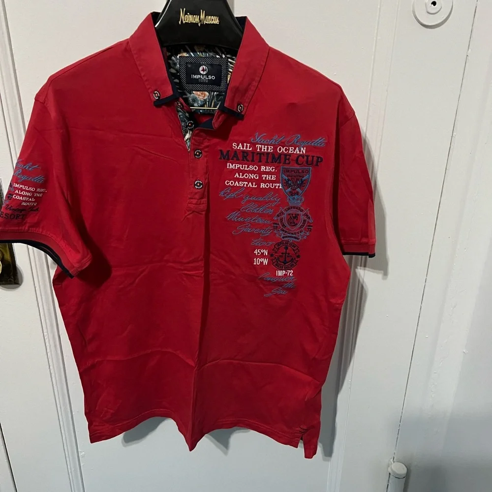 IMPULSO ITALY VINTAGE shirt cotton MEN LIKE NEW - Picture 7 of 11